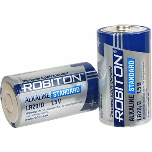 батарейка э п robiton lr20 373 bl2 17490 2 шт Элемент питания Robiton STANDARD LR20