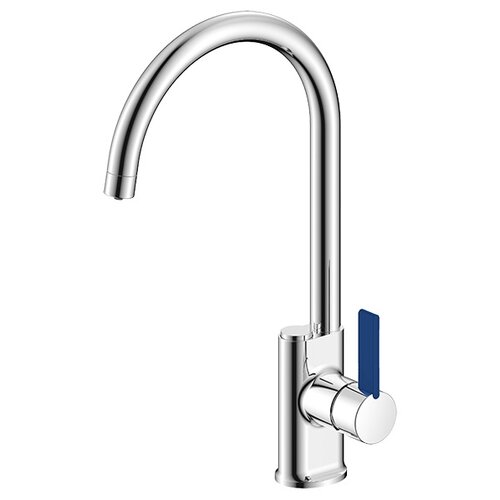 Смеситель для душа Argo Button 3509L серебристый/синий серебристый, голубой, синий, хром, серебристый