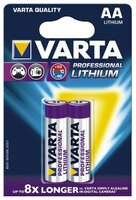 Батарейка VARTA 6106 FR6 BL2 Professional Lithium 2 шт блистер