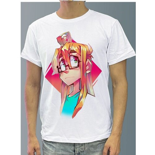 фото Футболка мужская белая из хлопка с dtf рисунком игры портрет - 1150 будь на стиле