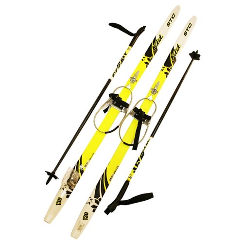 фото Лыжный комплект с кабельным креплением (лыжи палки крепления) stc