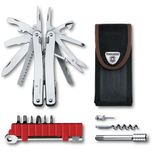 Мультитул Victorinox SwissTool Spirit X (3.0236. N) 105мм 36 функций серебристый подарочная коробка мультитул victorinox swisstool spirit x 105 мм 26 функций в нейлоновом чехле