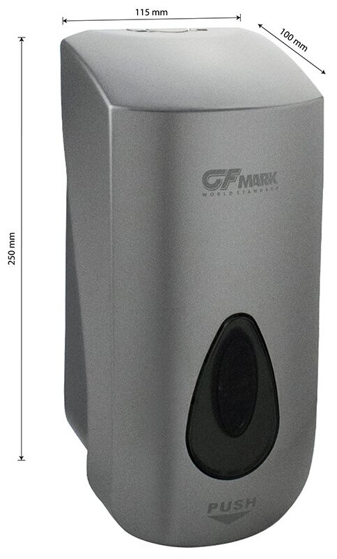 Дозатор для пены-мыла Gfmark 1000мл с глазком - фотография № 4