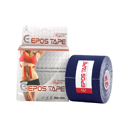 фото Кинезио тейп epos tape ravon 5см х 5м, серебристый