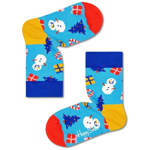 Носки Happy Socks 27 пар, размер 4-6Y, голубой, мультиколор носки happy socks размер 4 6y розовый мультиколор