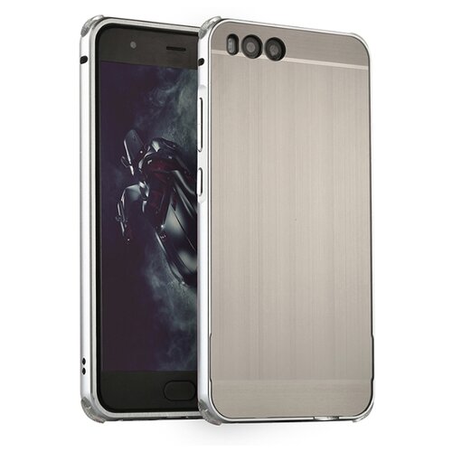 фото Чехол-бампер mypads для asus zenfone 3 deluxe zs570kl c алюминиевым металлическим бампером и поликарбонатной накладкой серебристый