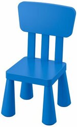 Детский стул / стульчик пластиковый для ребенка, малышей со спинкой Мамонт синий, от 2 до 7 лет, 532750