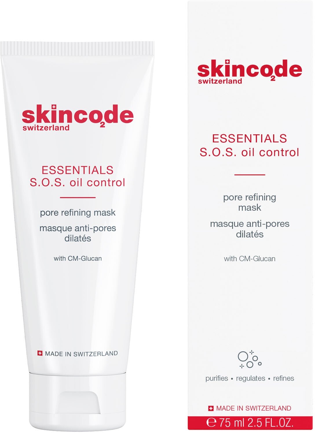 Skincode Очищающая маска с эффектом сужения пор, 75 мл (Skincode, ) - фото №2