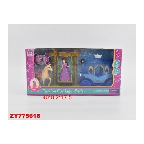 фото Игровой набор "голубая карета с принцессой" (арт. zy775618) zhorya