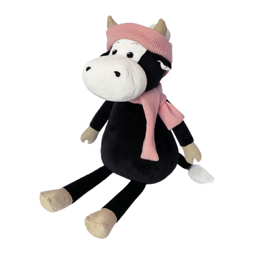 фото Мягкая игрушка maxitoys коровка маша в шарфе и шапке 23 см
