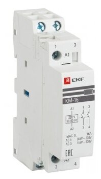 Модульный контактор EKF КМ 16А 2NО (1 мод.) PROxima 16А