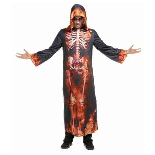 Костюм на Хэллоуин Скелет принт взрослый мужской костюм скелет взрослый