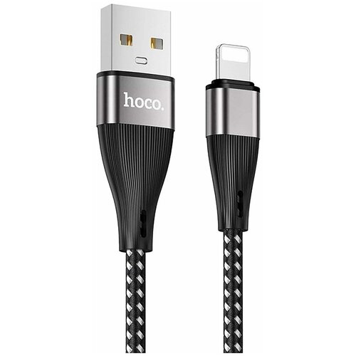 Кабель Lightning Hoco X57 Blessing 1m Black кабель usb lightning x57 1m 2 4a hoco красный