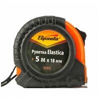 Рулетка Elastica,5 м х 18 мм, обрезиненный корпус Sparta