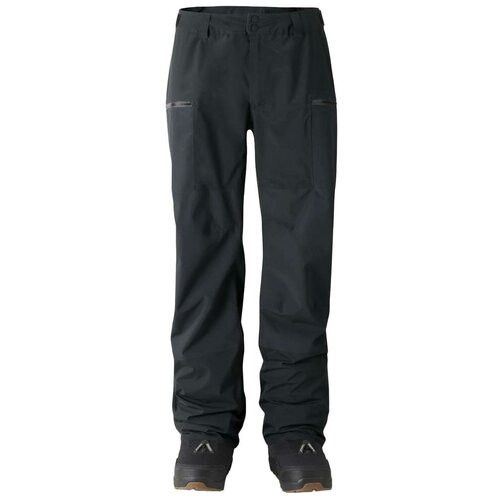  брюки для сноубординга Jones, карманы, мембрана, регулировка объема талии, водонепроницаемые, размер S, черный