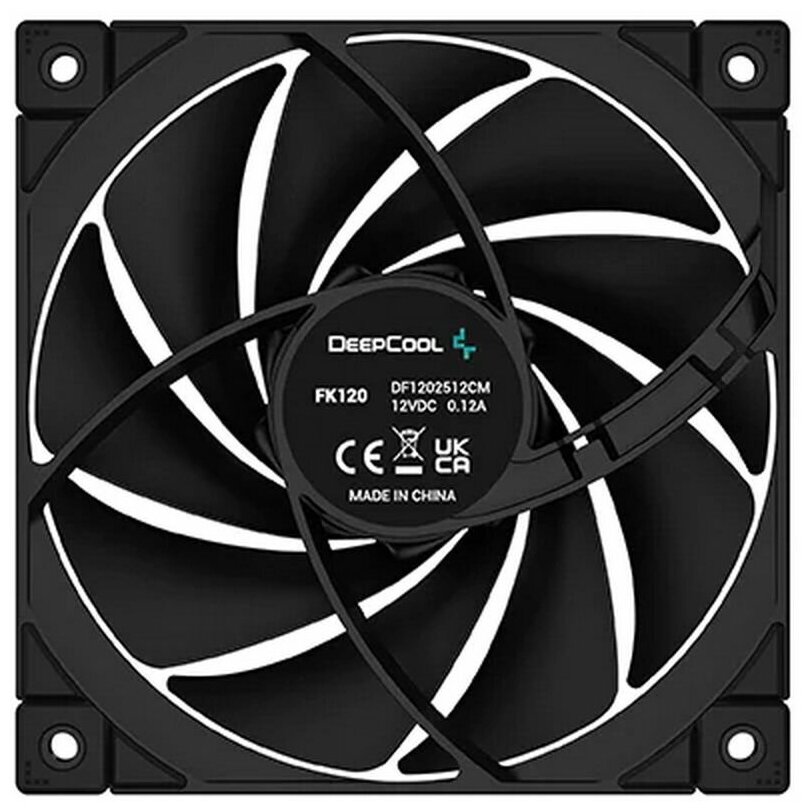 Вентилятор для компьютера DEEPCOOL FK120 (R-FK120-BKNPF1-G-1) черный — фото 1
