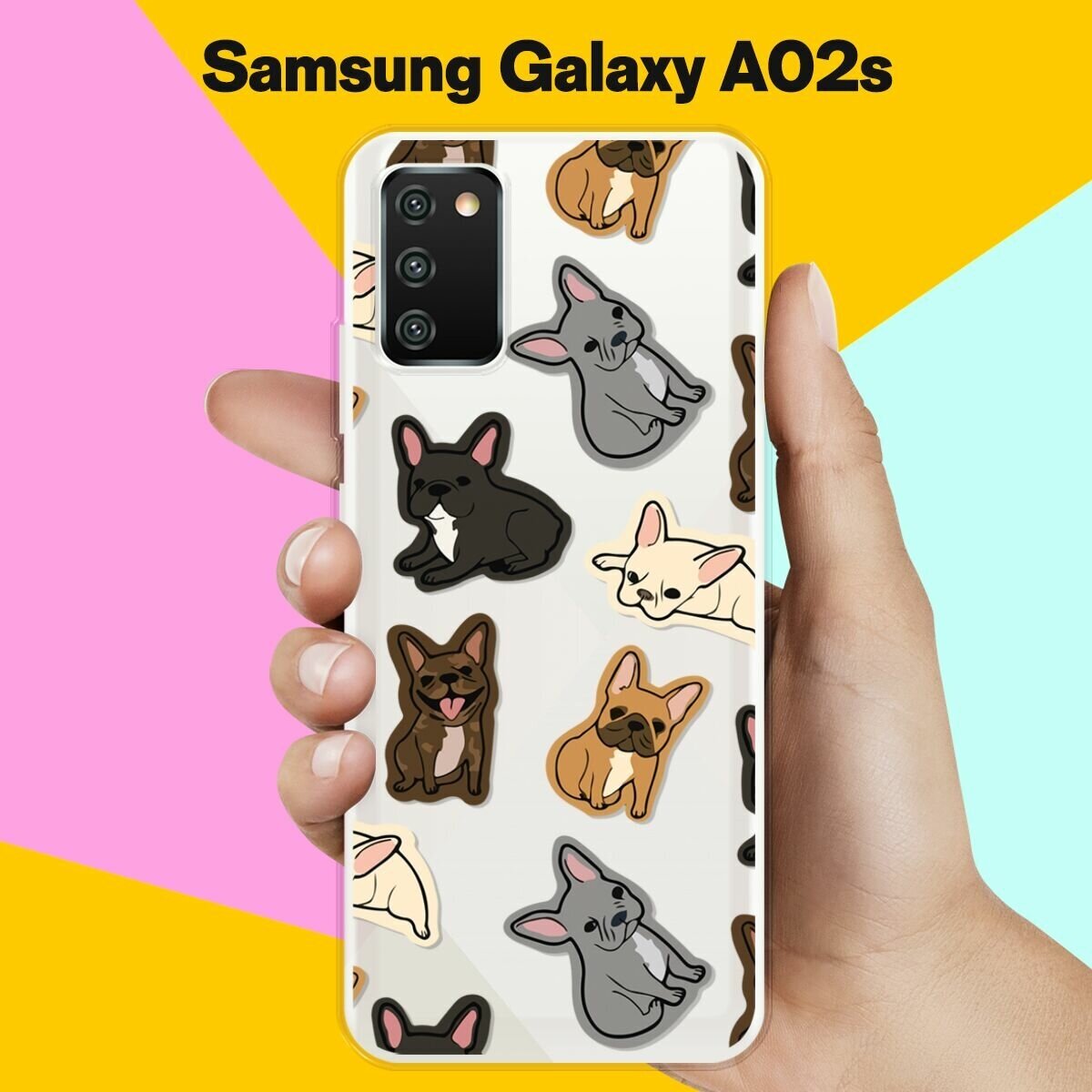 Силиконовый чехол на Samsung Galaxy A02s Французы / для Самсунг Галакси А02с