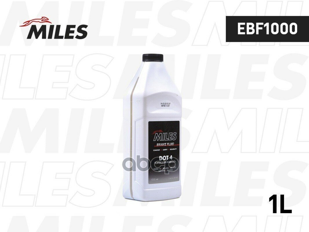Ebf1000 Жидкость Тормозная Miles Dot 4 1Л Brake Fluid Miles арт. EBF1000