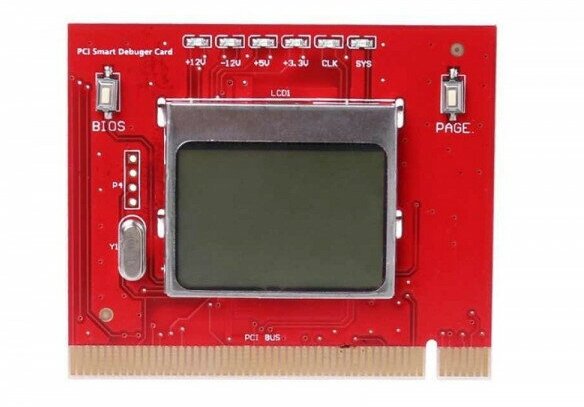 Контроллер, диагностическая POST-card PCI LCD PTi8