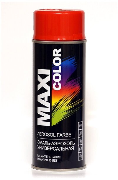 Maxi Color Эмаль-аэрозоль красная 0,4л 3020MX - фотография № 5