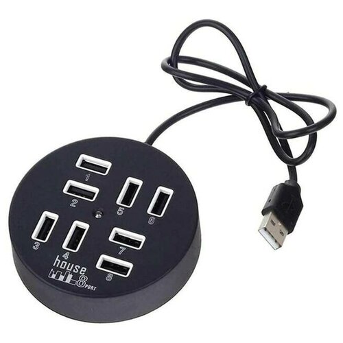 Черный Разветвитель 8 портов USB 20 108000₽