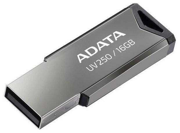 Накопитель USB flash ADATA Накопитель USB flash 16ГБ ADATA FlashDrive UV250 AUV250-16G-RBK, черный (USB2.0) (ret)