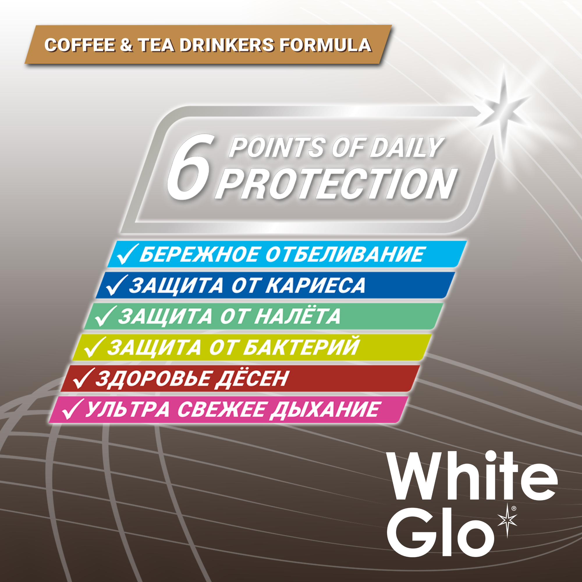 Зубная паста Wgite Glo Отбеливающая для любителей кофе и чая 100г White Glo - фото №20