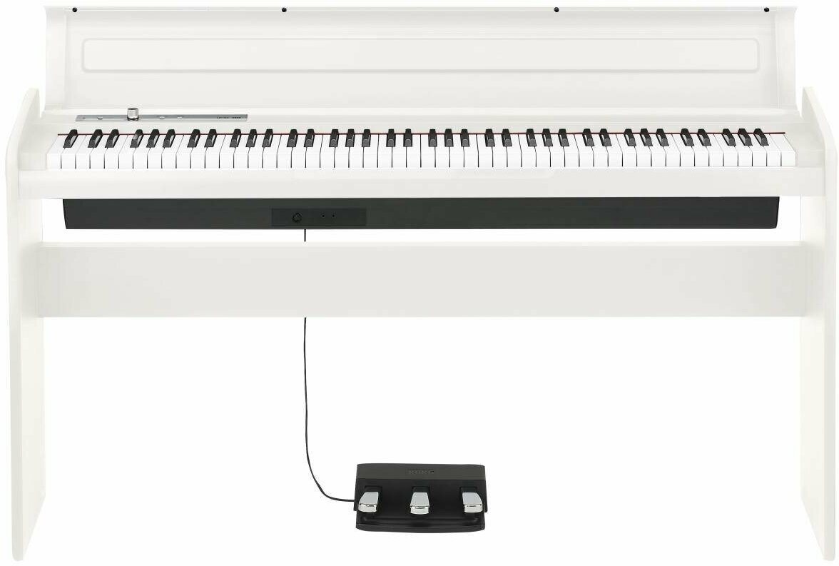 KORG LP-180-WH цифровое пианино, 10 тембров, тройная педаль, стойка и адаптор питания в комплекте, цвет белый