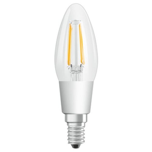 Светодиодная филаментная лампа Osram FIL PCL B40 DIM 4,5W/827 230V CL E14 470lm свеча прозрачная 4058075816992