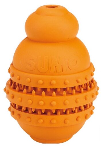 Beeztees 626624 Игрушка д/собак "Sumo Play" для зубов оранжевая 6*6*8,5см . - фотография № 1