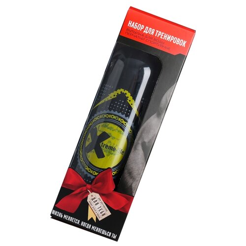 фото Подарочный набор onlitop extreme для тренировок (перчатки xl, бутылка 0.6 л)