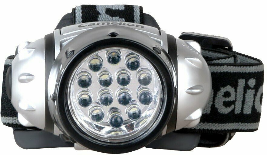 Фонарь налобный ULTRAFLASH, 14 LED,4 режима, серый Ultraflash