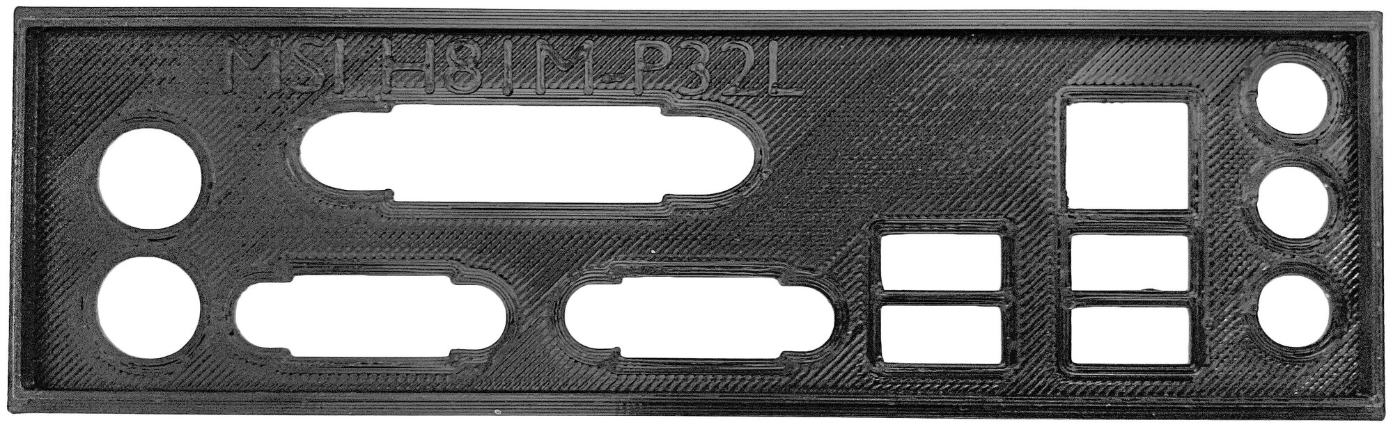 Пылезащитная заглушка задняя панель для материнской платы MSI H81M-P32L черный