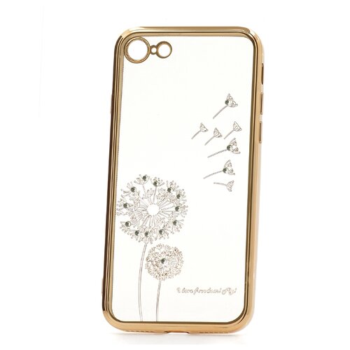 фото Чехол-накладка ip 7 kruche flash drill gold