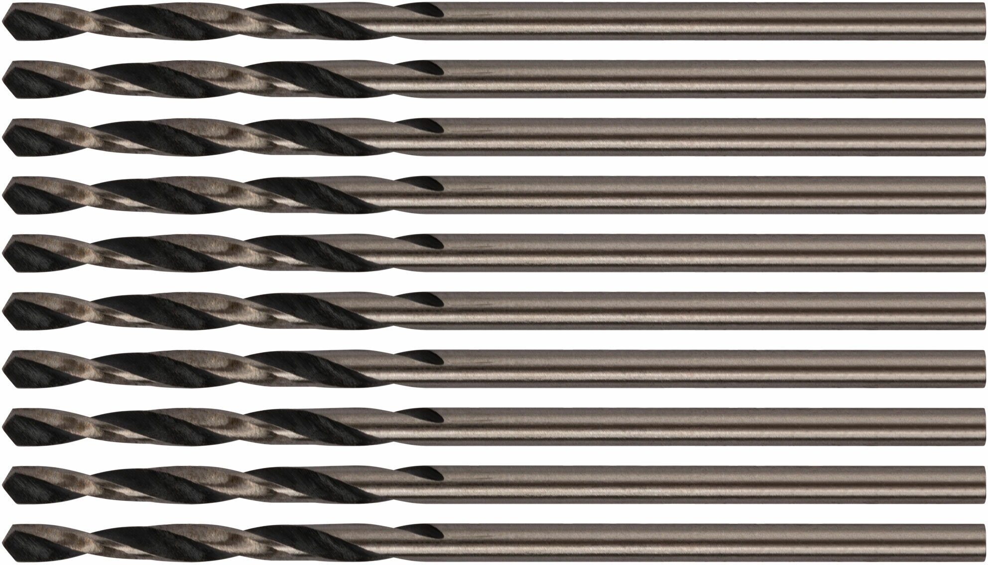 Сверла по металлу HSS черненые 2,0x49 мм (10 шт.)