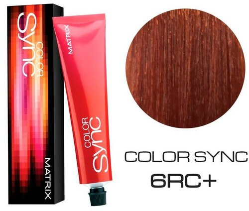Matrix SoColor Sync краска для волос, 6RC темный блондин красно-медный