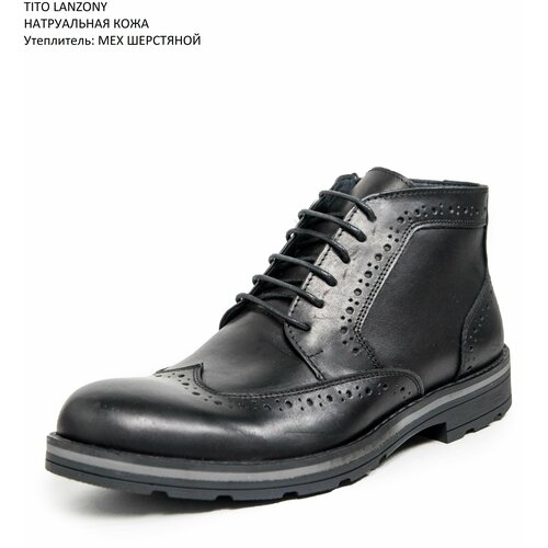 фото Ботинки tito lanzony, размер 45, черный