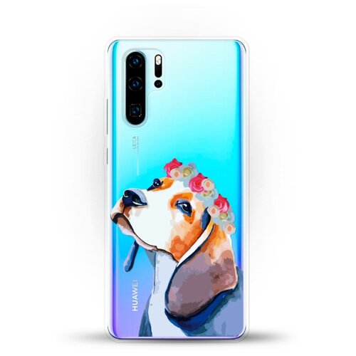 фото Силиконовый чехол бигль на huawei p30 pro andy & paul