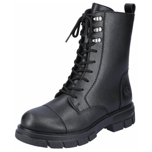 фото Ботинки rieker, зимние,натуральная кожа, размер 39, черный