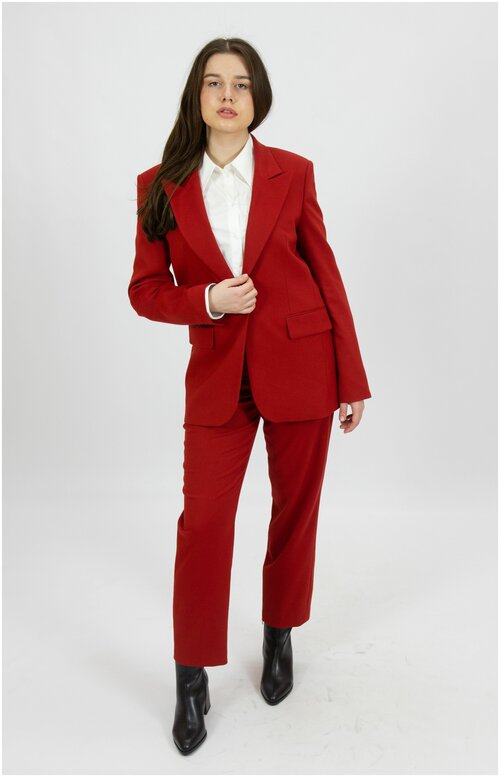 Пиджак , размер 52, красный