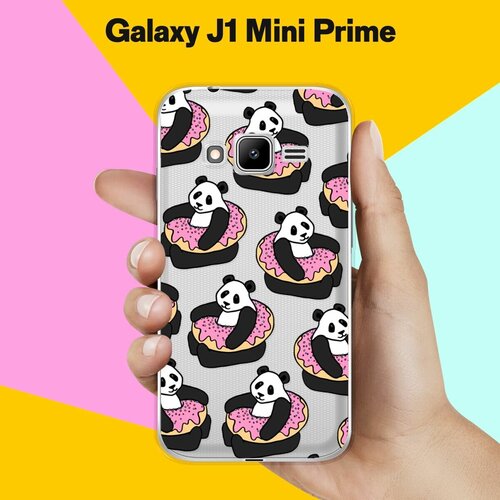 Силиконовый чехол на Samsung Galaxy J1 Mini Prime Панды / для Самсунг Галакси Джей 1 Мини Прайм пластиковый чехол зима 1 на samsung galaxy s4 mini самсунг галакси с 4 мини