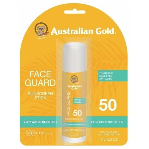Солнцезащитный стик для лица Face Guard Sunscreen Stick SPF50 Australian Gold