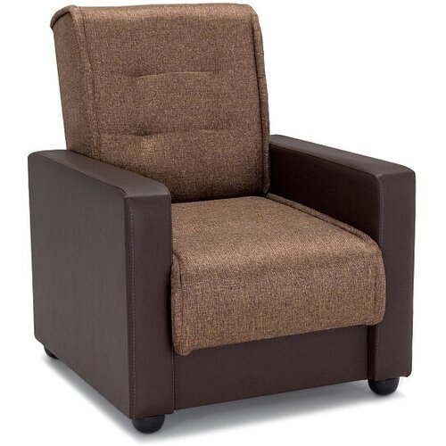Кресло Интермебель Лондон рогожка коричневая 82x88x90 см