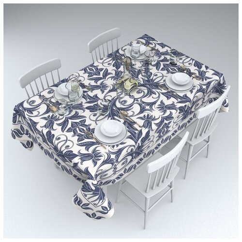 фото Скатерть "рококо", 145*120 см сирень