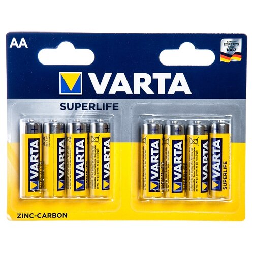 Батарейка VARTA SUPERLIFE AA, в упаковке: 8 шт.