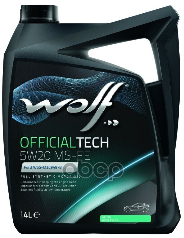 Wolf Масло Моторное Officialtech 5W20 Ms-Fe 4L