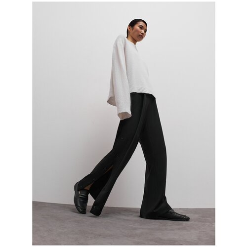 фото Gate31 брюки монро широкие с пуговицами (бежевый-xs)