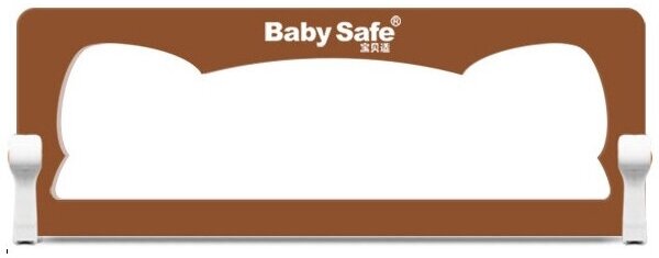 Барьер Baby Safe для детской кроватки складной, Ушки, 150*42 см синий - фото №2