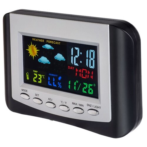 Часы-метеостанция Perfeo "Сolor", цветной экран PF-S3332CS
