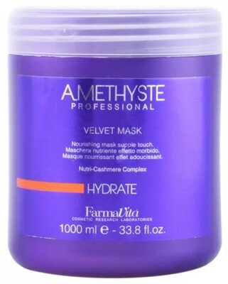 FarmaVita, Маска бархатистая для сухих и поврежденных волос, Hydrate Amethyste, 1000 мл